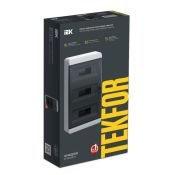 Корпус пластиковый TF5-KP12-N-36-41-K01-K03 ЩРН-П-36 IP41 черная прозрачная дверь TEKFOR IEK