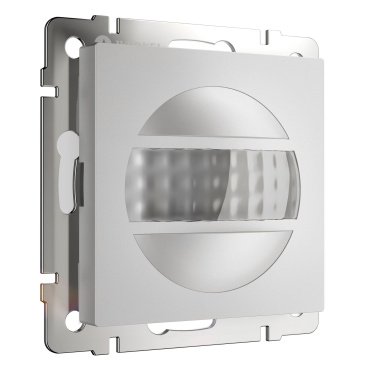 Датчик движения 1 пост WERKEL W1155105 серебряный матовый