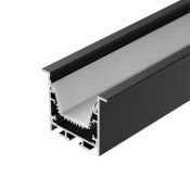 алюминиевый профиль LINIA45-F-TRAY-2000 BLACK 062191