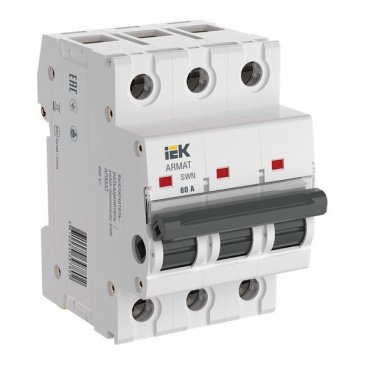 Выключатель-разъединитель трехпозиционный AR-SWN-3-080 SWN 3P 80А ARMAT IEK