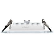 Встраиваемый светильник 12W Белый дневной  014932 LT-S160x160WH стекло 220V IP20 квадратный белый