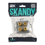 Розетка встраиваемая аудио IEK SKANDY SK-S40-K03 SK-A01Gr серый