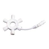 Соединитель для гирлянд круговой UL-00013231 UTC-F90 Y6 WHITE белый 1 вход-5 выходов IP67