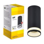 Накладной светильник без лампы IEK LIGHTING 4005 LT-UPB0-4005-GU10-1-K02 GX53 цилиндр черный