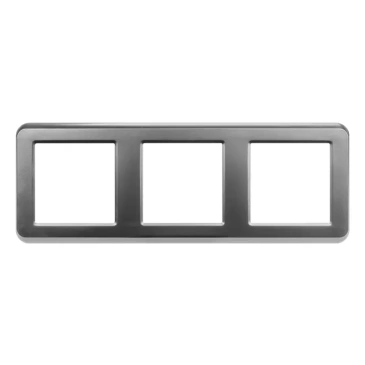 Рамка пластик 3 поста Arlight VERSA 043785 FRM-VERSA-PL-3-GR серая