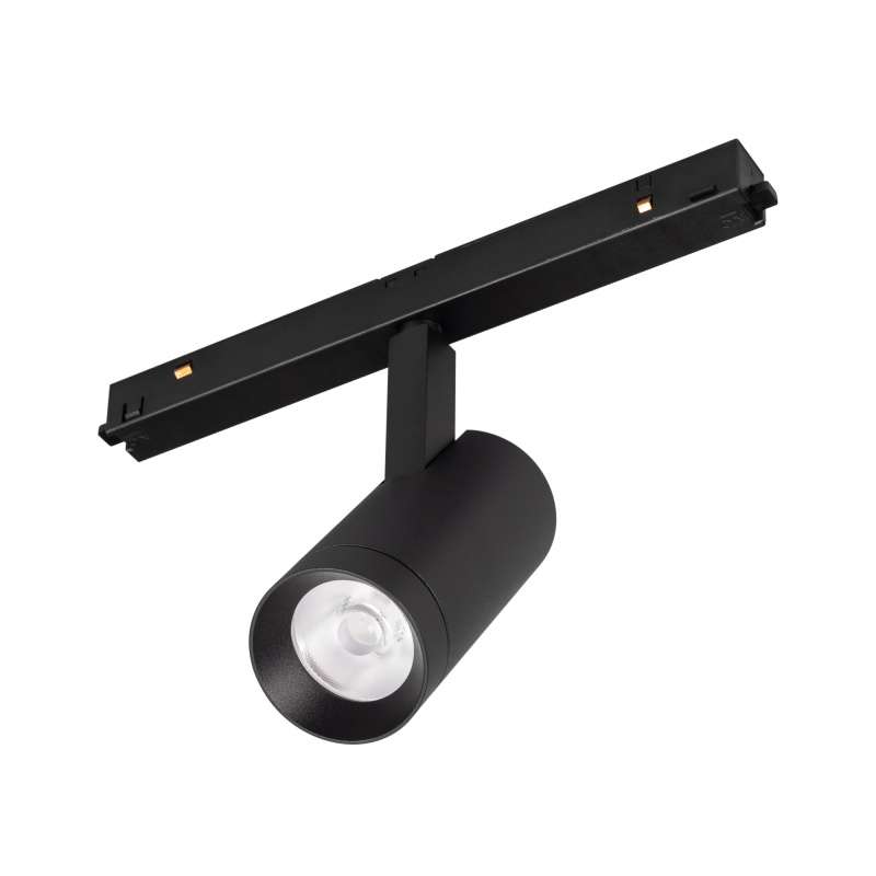 Магнитный трековый светильник 12W Белый теплый MAG-ORIENT-SPOT-R45 на магнитный шинопровод черный 033827 DALI