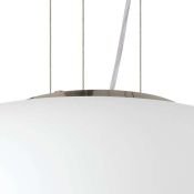 Люстра подвесная Lightstar без лампы 801040 MERINGE 3х40W E27 хром/белый