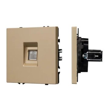 Розетка встраиваемая компьютерная RJ45 кат.6 Arlight 054306 SCT-NOBE-MPC1-SFPL-GD золото