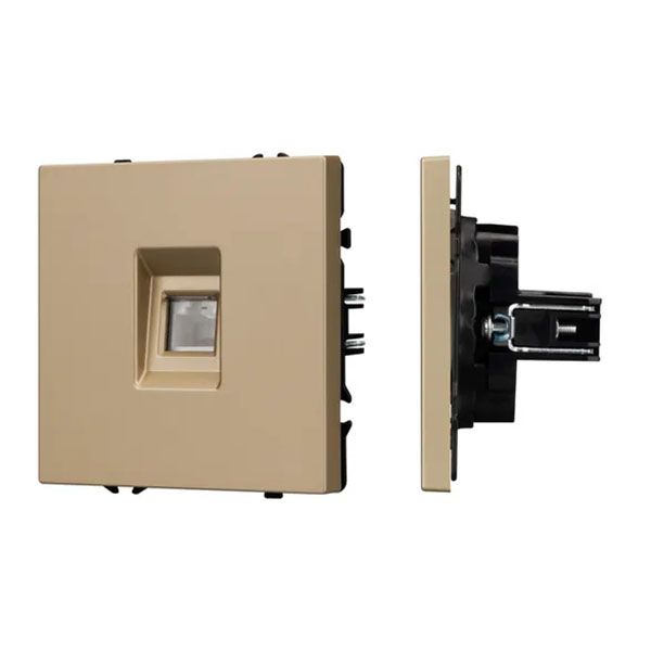 Розетка встраиваемая компьютерная RJ45 кат.6 Arlight 054306 SCT-NOBE-MPC1-SFPL-GD золото