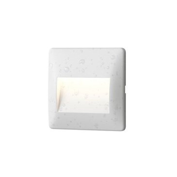 Встраиваемый светильник    2.5W Белый теплый DENKIRS HELM DK1210-WH 220V IP65 квадратный белый