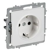 Штепсельная розетка встраиваемая IEK BRITE 16А BR-R11-16-K91 РС11-1-0-БрАБ с з/к без з/ш арктический белый Штепсельная розетка встраиваемая IEK BRITE 16А BR-R11-16-K91 РС11-1-0-БрАБ с з/к без з/ш арктический белый
