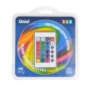 Комплект светодиодной ленты RGB UL-00007534 ULS-U12 3M/RGB/1.5M/USB/RC IP20 RUA02C24