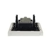 ТВ-розетка встраиваемая TV+SAT IEK FORTE&PIANO FP238 белый FP-AF20-O-K01