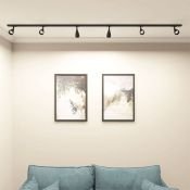 Трековый светильник однофазный  15W SOLID BELL DK6050-BK под лампу GU10 IP20 на шинопровод черный