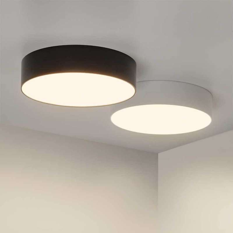 Накладной светильник  16W Белый дневной 022238(2) SP-RONDO-175B-16W 220V цилиндр черный