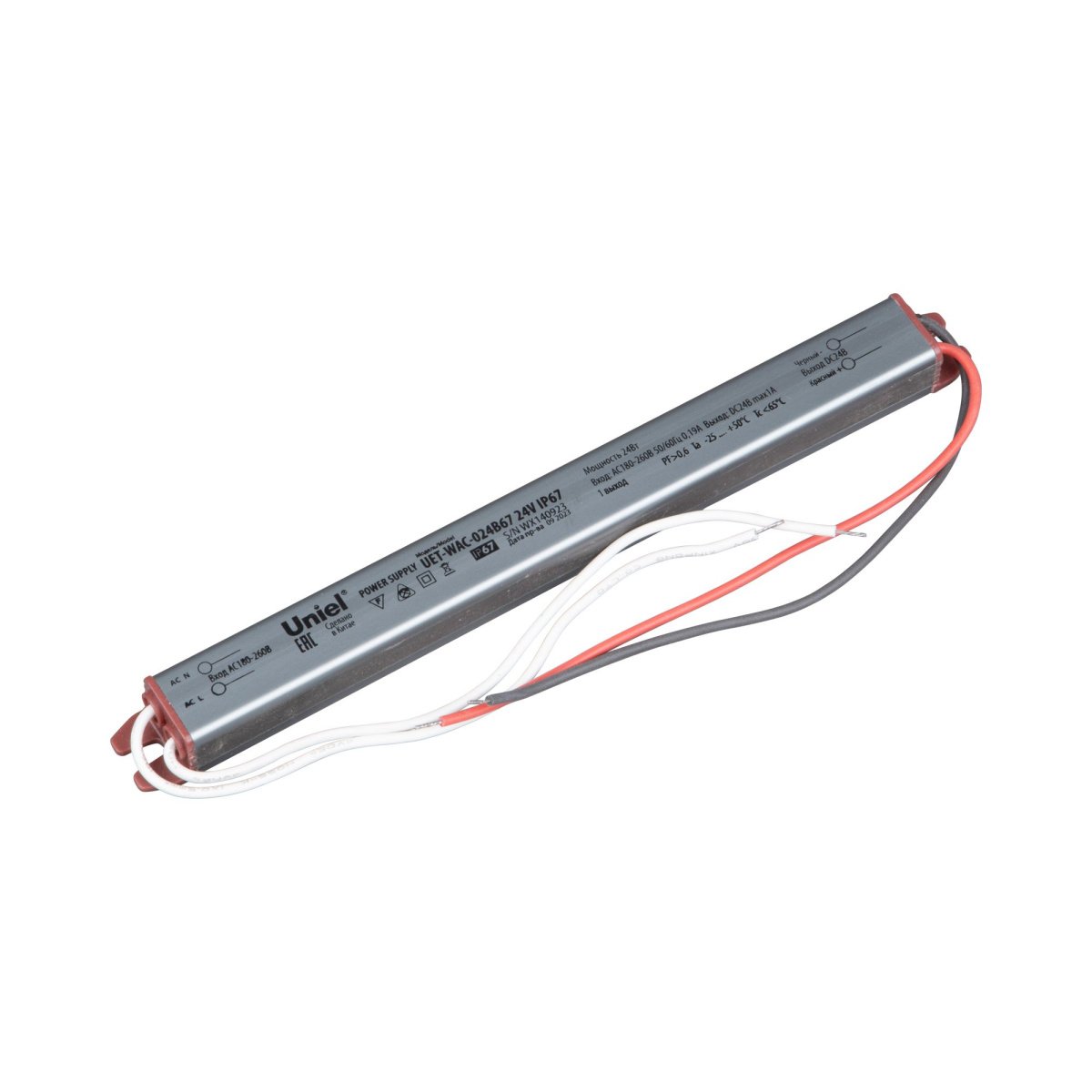 Блок питания (AC-DC) 24V  24W UL-00010253 UET-WAC-024B67 герм IP67  металл