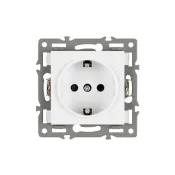 Штепсельная розетка встраиваемая Arlight SCT-MEU1-PL-WH 16А 043730 с з/к белая
