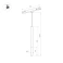 Трековый светильник   3W Белый теплый 037038(1) MAG-ORIENT-STICK-HANG-R20 цилиндр трековый черный