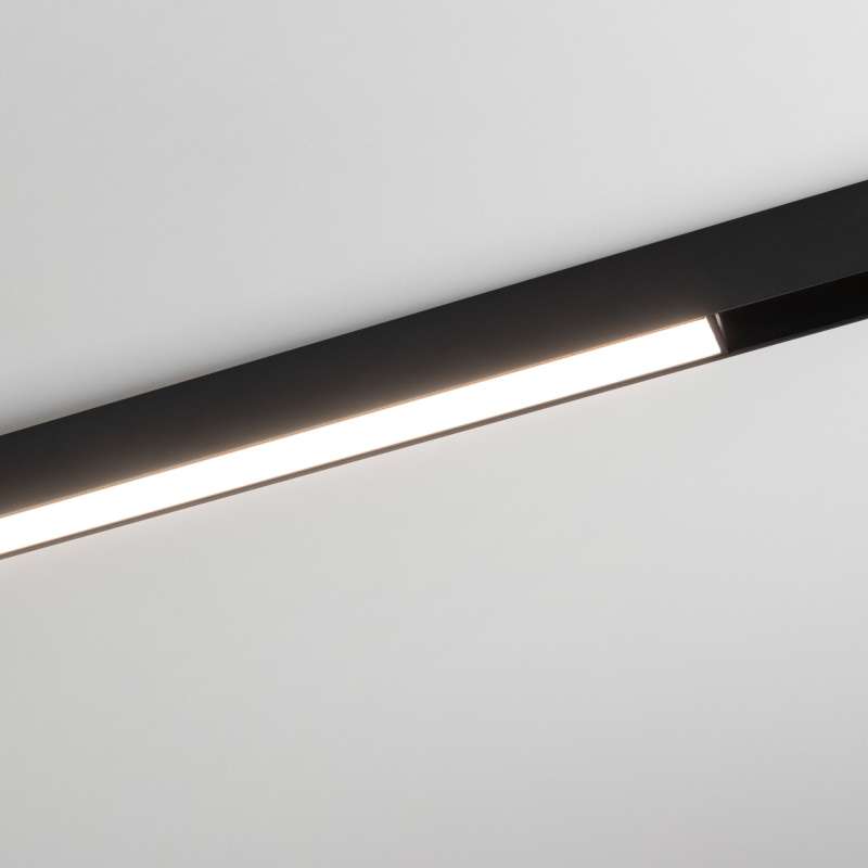 Магнитный трековый светильник 24W Белый дневной MAG-FLAT-25-L800 100deg  24V на магнитный шинопровод черный 034212