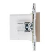 Розетка встраиваемая USB IEK SKANDY A+C 3,1А SK-U22-D31-K37 SK-R14Sh шампань
