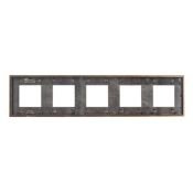 Рамка металлическая 5 постов IEK SKANDY SK-M52-M-K30 SK-F35Br шоколад