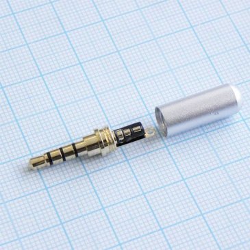 Штекер mini-jack 3.5 стерео металл 4pin