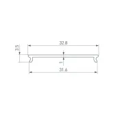 Экран STRETCH-S-35-CEIL-CENTER-10m OPAL (GAMMA35) матовый (10м) 046819