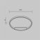Накладной светильник  35W 3000-4000К Maytoni Рим / Rim MOD058CL-L35WK  230V круглый белый 	IP20