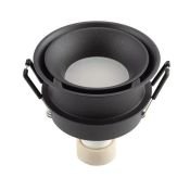 Встраиваемый светильник без лампы DENKIRS ODENCE DK2403-BK GU10 черный круглый IP44