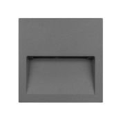 светильник  4W Белый теплый 029963 LTD-TRAIL-S115x115 220V квадратный  встраиваемый серый