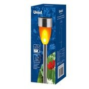 светильник на солнечной батарее UL-00007926 USL-S-187/MM360 METAL TORCH IP44 с эффектом пламени