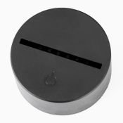 Основание для светильника LED сенсорное 7 цветов USB черный 10х10х3,5 см