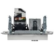 Розетка встраиваемая комбинированная IEK BRITE BR-AK20-1-K01 РТВ/РК12-БрБ TV+RJ45 кат.5E белый