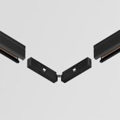 Коннектор питания угловой с проводом 1см Levity TRA184CPC-1B-3 чёрный