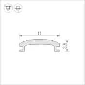 Экран STRETCH-SHADOW-10m OPAL-PVC (A2-CONTOUR-PRO) матовый (10м) 040644