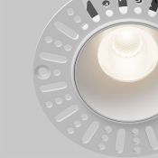 Встраиваемый светильник  10W Белый дневной DL119-10W-4K-TRS-W Омут / Dip 50deg 230V IP20 круглый белый