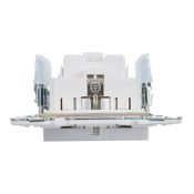 Штепсельная розетка встраиваемая IEK SKANDY 16А SK-R11-16-K23 SK-R05S с з/к без з/ш серебряный