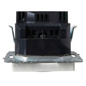 Штепсельная розетка встраиваемая IEK BRITE 16А BR-R14-16-U21-D31-K01 РЮш10-2-БрБ с з/к и шторками с USB A+A 3,1А белый