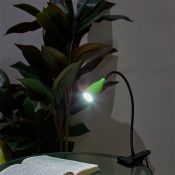светильник настольный   4W UL-00010747 ULM-D501 4W-4000K GREEN на прищепке зеленый светильник настольный   4W UL-00010747 ULM-D501 4W-4000K GREEN на прищепке зеленый