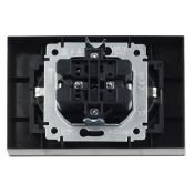 Штепсельная розетка встраиваемая двойная IEK BRITE 16А BR-R21-16-K37-F РС12-3-БрШ с з/к без з/ш в сборе шампань