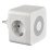 разветвитель -двойник Uniel с заземлением 16A 2USB+1TYPE C UL-00011245 S-GES2-16SBUC WHITE