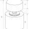 Диммер сенсорный с датчиком SR-NAVE-R24-2CH-BK (12-24V, 96-192W, DIM-CCT) 046134 IP65