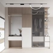 Готовый магнитный набор DENKIRS  30W Белый теплый SET AIR 04 2.4м накладной прямой черный