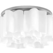 Люстра накладная Lightstar без лампы Nubi 802070 7х40W E27 фигурная белый/хром