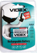 элемент питания аккумулятор ААА 1100mAh R-03 VIDEX блок 2шт. элемент питания аккумулятор ААА 1100mAh R-03 VIDEX блок 2шт.