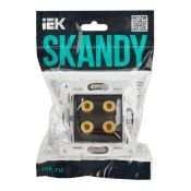 Розетка встраиваемая аудио IEK SKANDY SK-S40-K53 SK-A01G графит