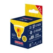 светодиодная лампа рефлектор JCDR GU5.3  Белый теплый  5W UL-00011011 LED-MR16-5W-3000K-GU5.3-FR-NR NORMA Volpe