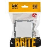 Заглушка c суппортом МЗ10-БрАБ арктический белый BR-PL10-K91 BRITE IEK