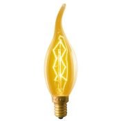 лампа ретро накаливания Vintage форма свеча на ветру 60W UL-00000483 IL-V-CW35-60/GOLDEN/E14 ZW01 диммируемая