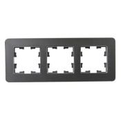 Рамка металлическая 3 поста IEK BRITE BR-M32-M-01-K48 РУ-3-1-Бр титан RE